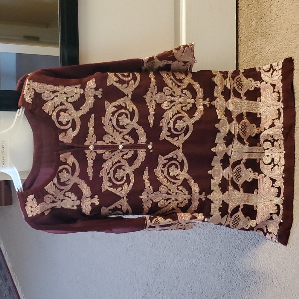 Pakistani Organza Fancy Kurta - image 1